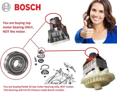 Bosch Rotak Top Motor Bearing For Lawnmower Picclick Uk