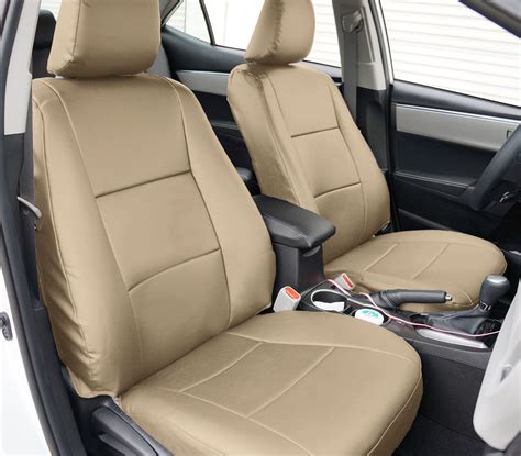 IGGEE CUSTOM MADE FIT FRONT SEAT COVERS FOR TOYOTA COROLLA LE 2014 2019