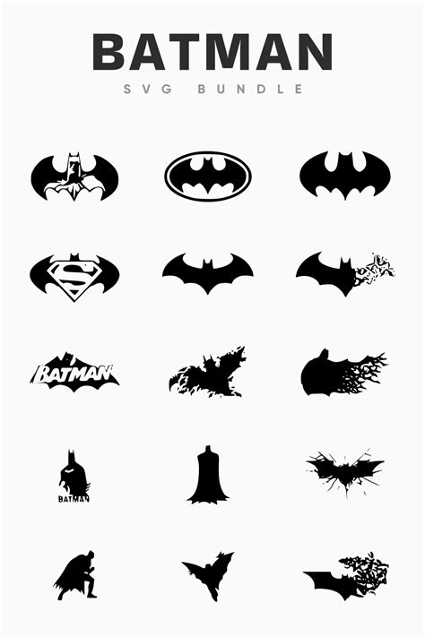 Batman Svg Set Artofit