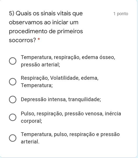 Quais Os Sinais Vitais Que Observamos Ao Iniciar Um Procedimento De