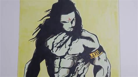 Speed Drawing Lord Shiva Angry Face Youtube