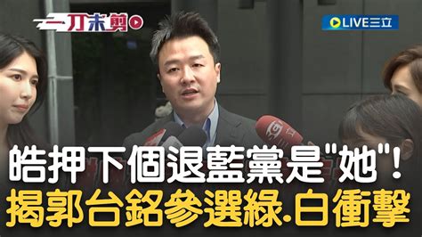 國民黨下一個退黨會是 她 李正皓押重注曝 她 恐退黨原因 揭謝典林退黨讓郭台銘 戰略模糊轉清晰 李 郭真參選柯將重傷 綠r將面臨 短多長空 現象｜【新台灣加油】20230801｜三立新聞