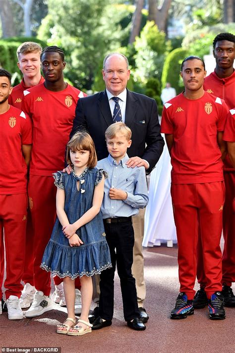 Charlene S Day Off Prince Albert Welcomes A S Monaco Academy Team To