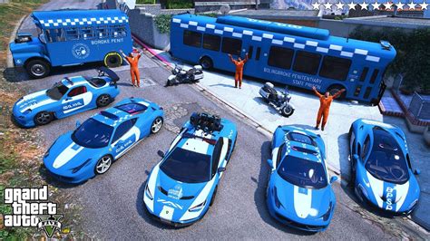 Gta 5 Stealing Secret Prison Cars With Franklin Real Life Cars 04