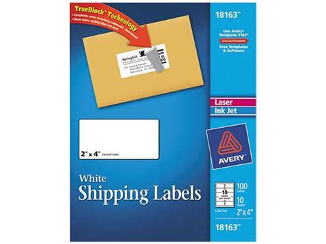 Avery Labels 18163 Template