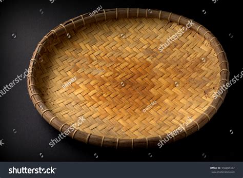 A Tray Made Of Bamboo Sabah Handicraft Stock Photo 358488377