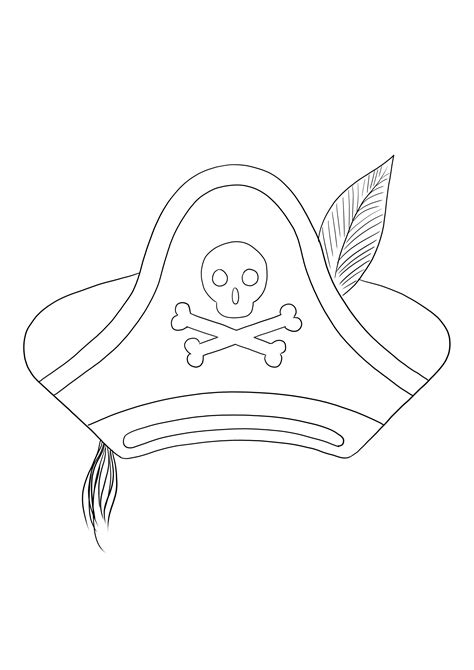 corto Declaración pueblo sombrero pirata para colorear Apropiado canal