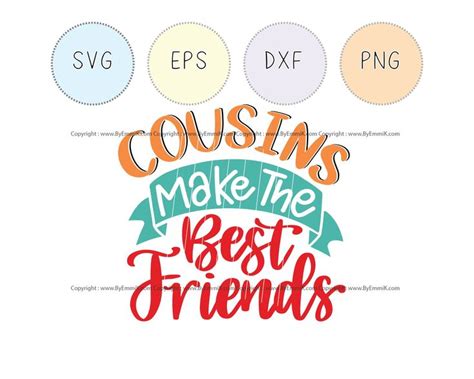 Cousin Crew Svg Cousin Best Friends Svg Instant Download Etsy