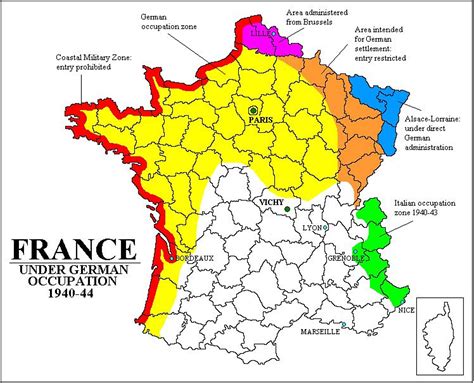 France under German occupation, 1940-1944 : MapPorn