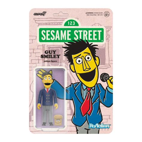 Sesame Street Guy Smiley Reaction Figure