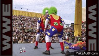 Doink the Clown executes a strategy at WrestleMania IX on Make a GIF