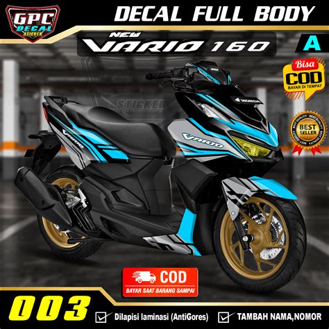 Decal Sticker Honda Vario Fullbody Racing Dekal Stiker Variasi