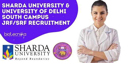 Sharda University And University Of Delhi South Campus Jrfsrf