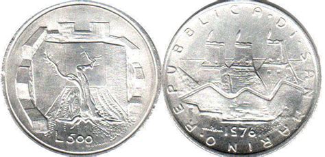 San Marino 500 Lire Coins Values Online Free Catalog With Images