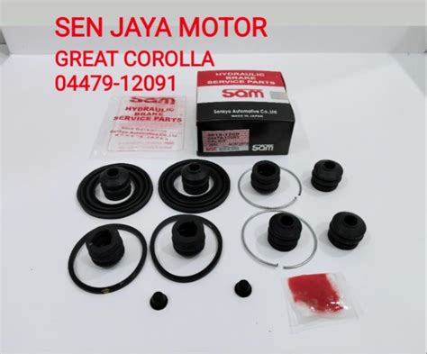 CALIPER KIT SAM KARET SEAL KIT REM CAKRAM DEPAN GREAT COROLLA SOLUNA