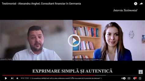 Testimonial Alexandru Anghel Consultant financiar în Germania YouTube