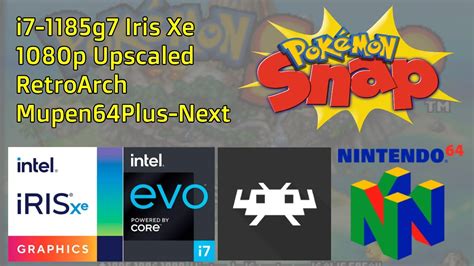 Pokemon Snap N64 1080p Upscaled In Retroarch With Iris Xe Graphics