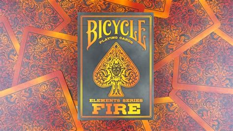 Bicycle Elements Fire Playing Cards Deck Review Display Youtube