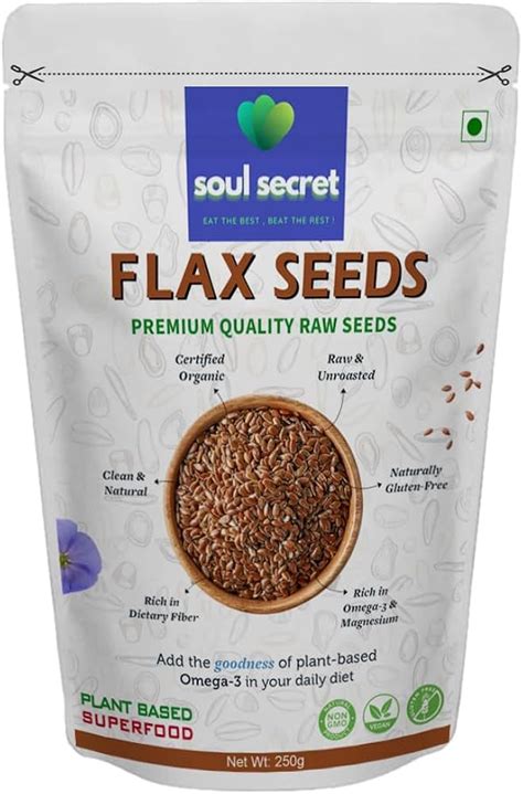 Veganic Raw Flax Seeds Fibre Rich Alsi Seeds Healthy Flax