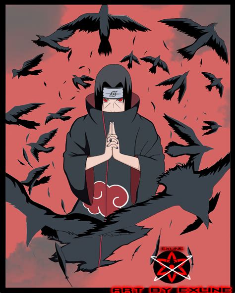 Itachi Uchiha Crows Wallpaper