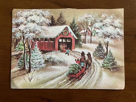 Vintage Christmas Cards for Festive Decor