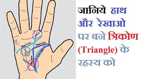 Triangle In Hand Palmistry हस्तरेखा में त्रिकोण Youtube