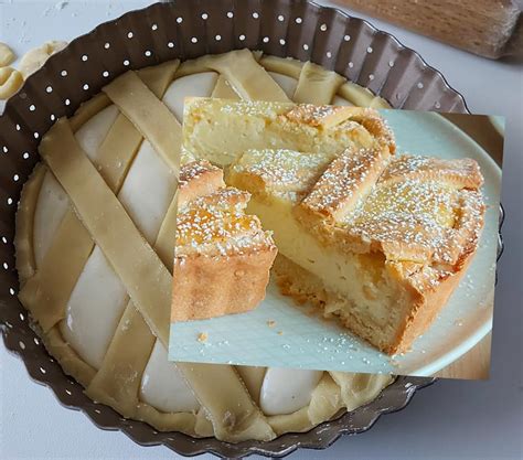 Crostata Buonissima Ricotta E Mascarpone Dolce Ripieno Cremoso