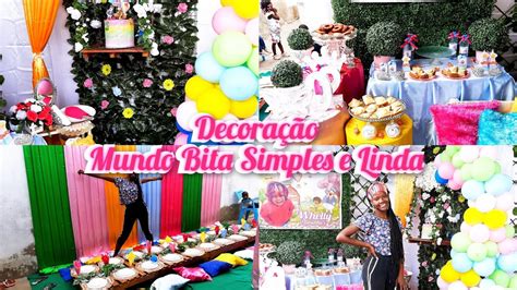 Decoração de festa infantil simples e linda tema Mundo Bita Angola