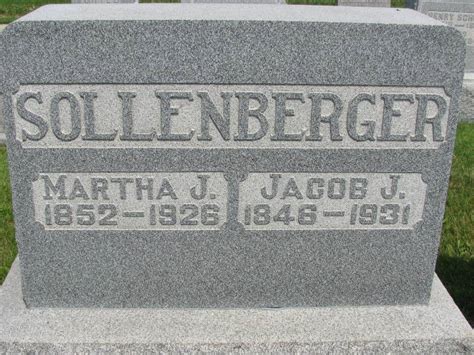 Jacob James Sollenberger M Morial Find A Grave