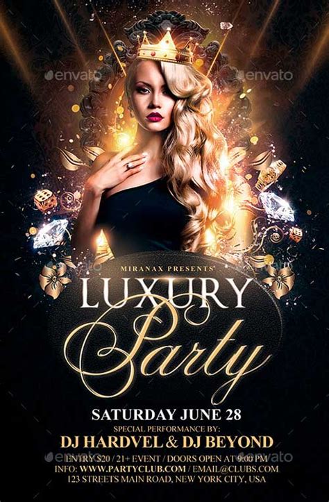 Best 20 Gold And Luxury Flyer Templates Download Psd