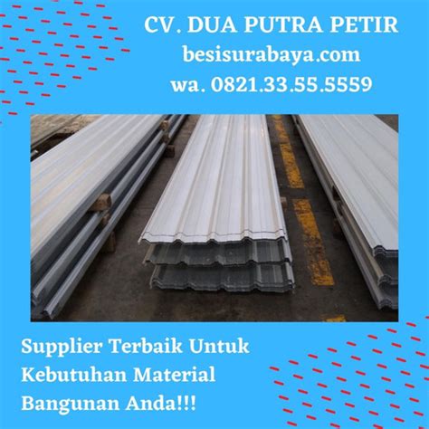 Jual Atap Spandek Galvalum Atau Seng Gelombang Tebal Mm Kota