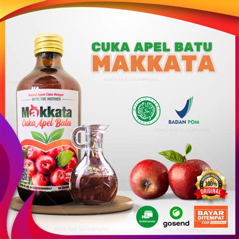 Jual CUKA APEL MAKKATA 100 Apel Utuh Cuka Apel Asli Batu Malang