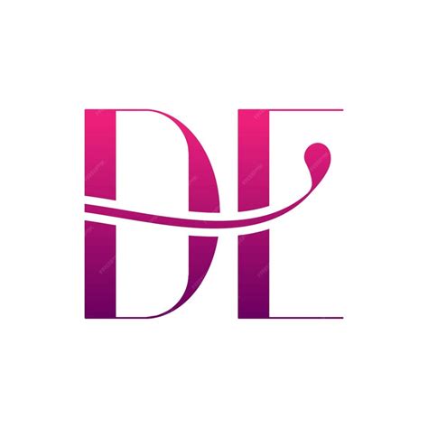 premium vector initial letter de logo de letter design vector