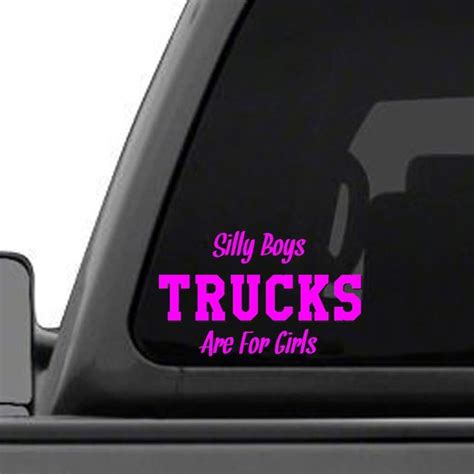 Silly Boys Trucks Are Girls License Plate Frame