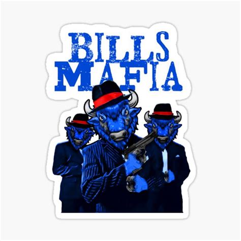 "Bills MAfia" Sticker for Sale by JTK667 | Redbubble