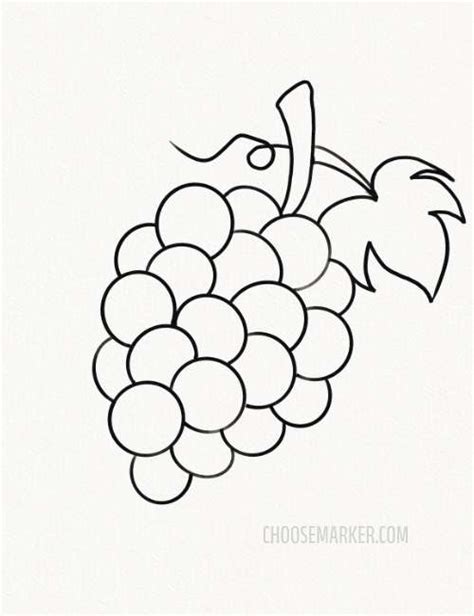 35 Easy Fruit Drawing Ideas For Beginers Choose Marker