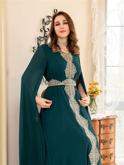 Spring Morocco Dress Women Muslim Cloak Chiffon Abaya Dubai Long Dress