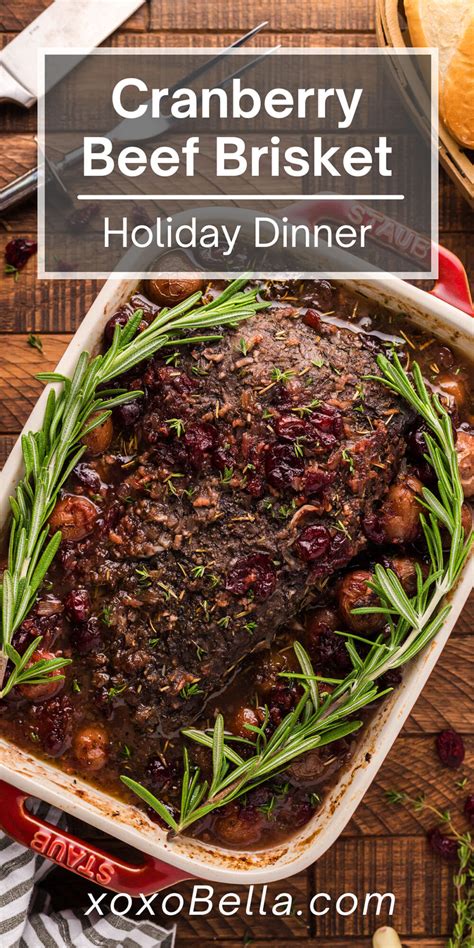 Cranberry Holiday Beef Brisket Xoxobella