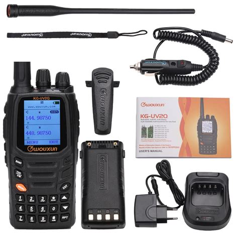 8W Powerful Wouxun KG-UV2Q Handheld Radios 7 bands/Air Band Cross band ...