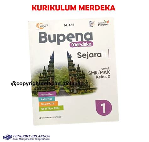 Bupena Merdeka Sejarah Indonesia Smk Kelas Kurikulum Merdeka