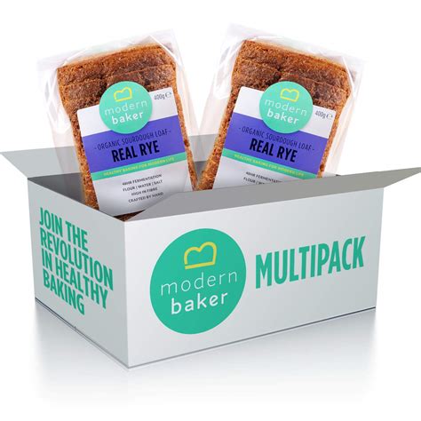 Buy Modern Baker Real Rye Sourdough Bread Twin Pack X G