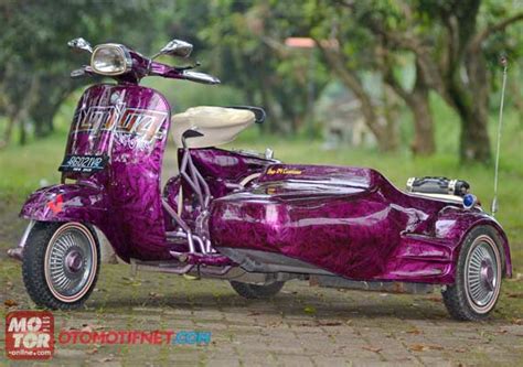 Modifikasi Vespa Super Airbush Gambar Modifikasi Motor Terbaru