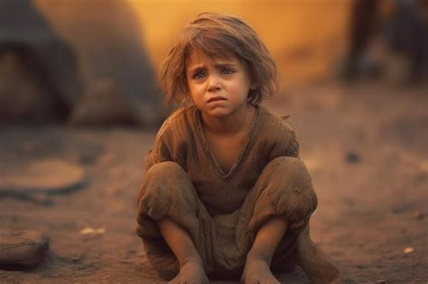 Premium Photo Orphan Child Abandoned Street Children Homeless Orphans