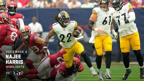 HIGHLIGHTS Najee Harris Best Plays In 103 Yard Game At Texans