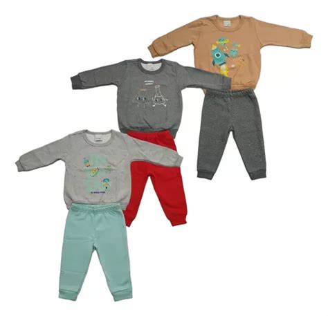 Kit Conjuntos Moletom Flanelado Infantil Menino Malwee Frete Gr Tis