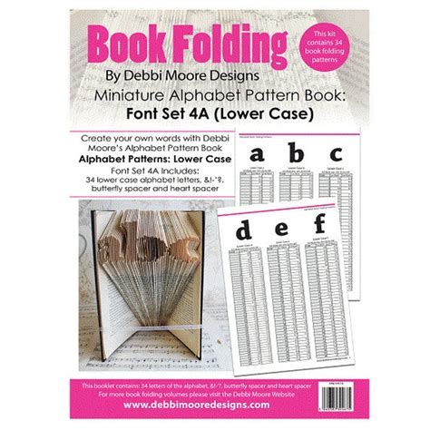 Book Folding Pattern Alphabet Etsy