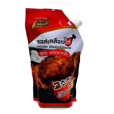 [ส่งฟรี ] เพียวฟู้ดส์ ซอสเคลือบไก่ สูตรพริกเกาหลี 1000 กรัมpurefoods Chicken Glazing Sauce