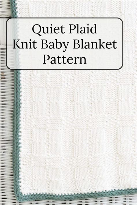 Easy Knit Baby Blanket · Nourish and Nestle