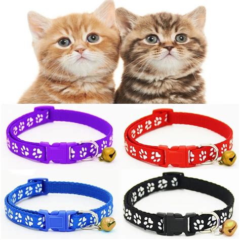 Sale Cute Nylon Dog Puppy Cat Collar Breakaway Adjustable Cats Collars