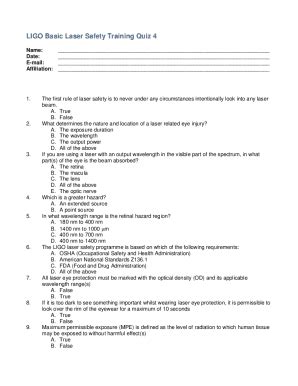 Fillable Online Labcit Ligo Caltech Safety Information For The Caltech